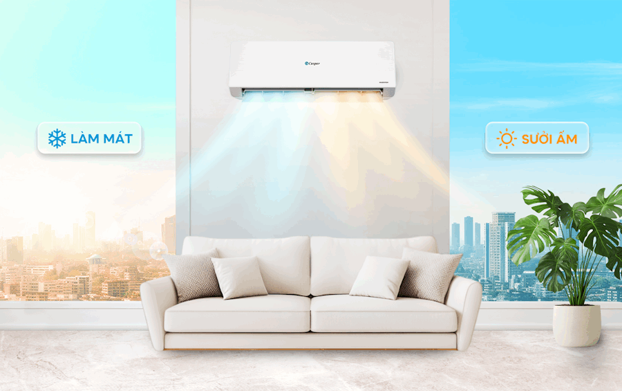 Điều hòa Casper 12000btu QH12IU36A